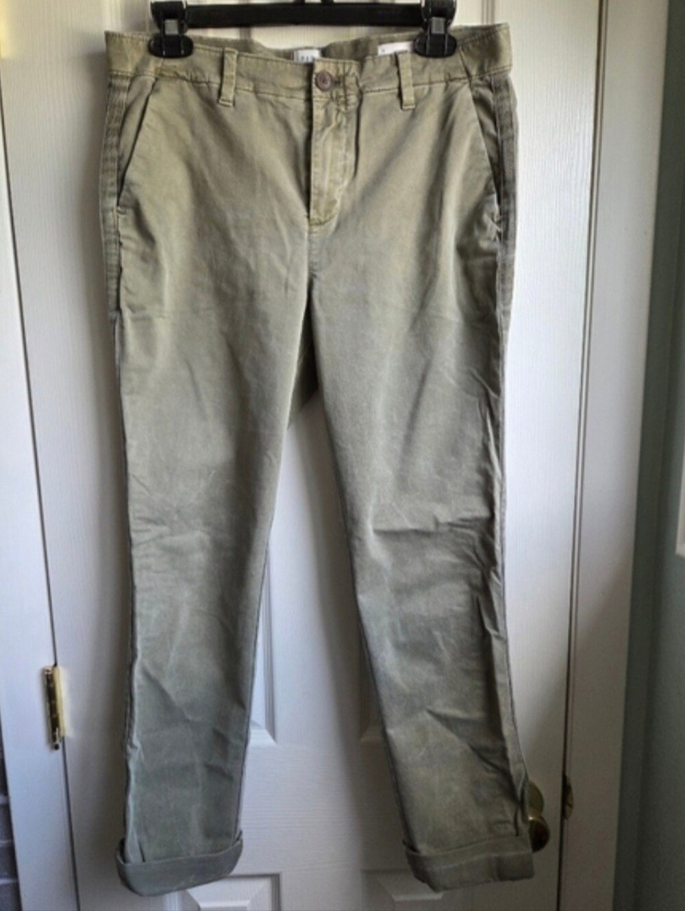 Gap Girlfriend Chino Pants - Olive